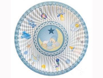 Doğum Günü Partisi Karton Tabak (Pembe Mavi)