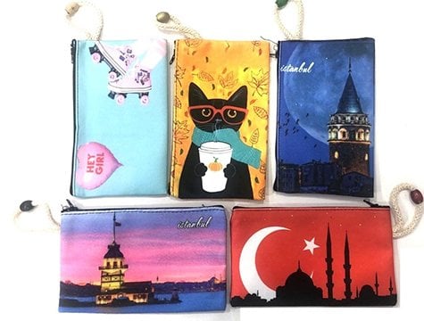 Dijital Baskılı Ham Bez Cüzdan