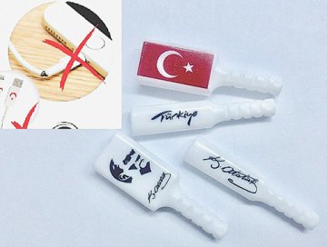 İphone Kablo Koruyucu Cable Protecter (Bayrak &  Atatürk)