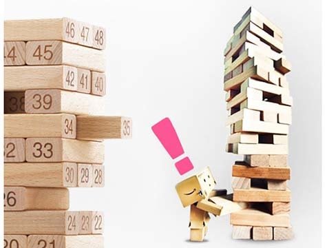 Ahşap Numaralı Denge ve Beceri Oyunu (58 Parça)