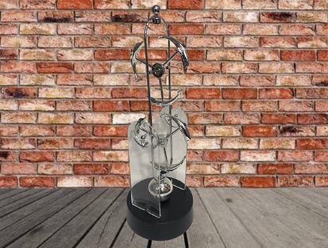 Masaüstü Sürekli Hareket Eden Yunus Balığı Kinetik Denge Topu