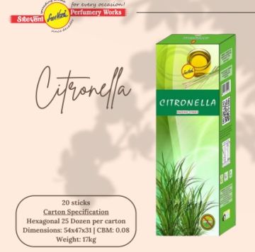 Sree Vani (Citronella) Haşere Kovucu Çubuk Tütsü (120 Adet)