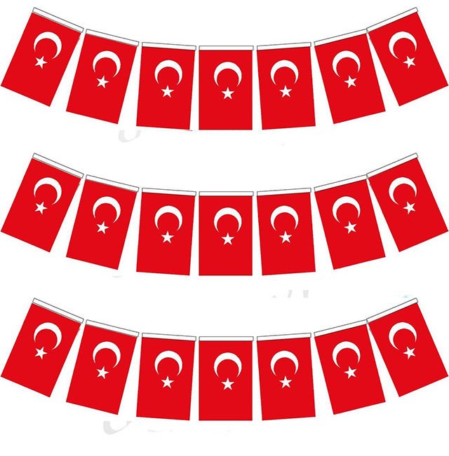 İpe Dizili Türk Bayrağı