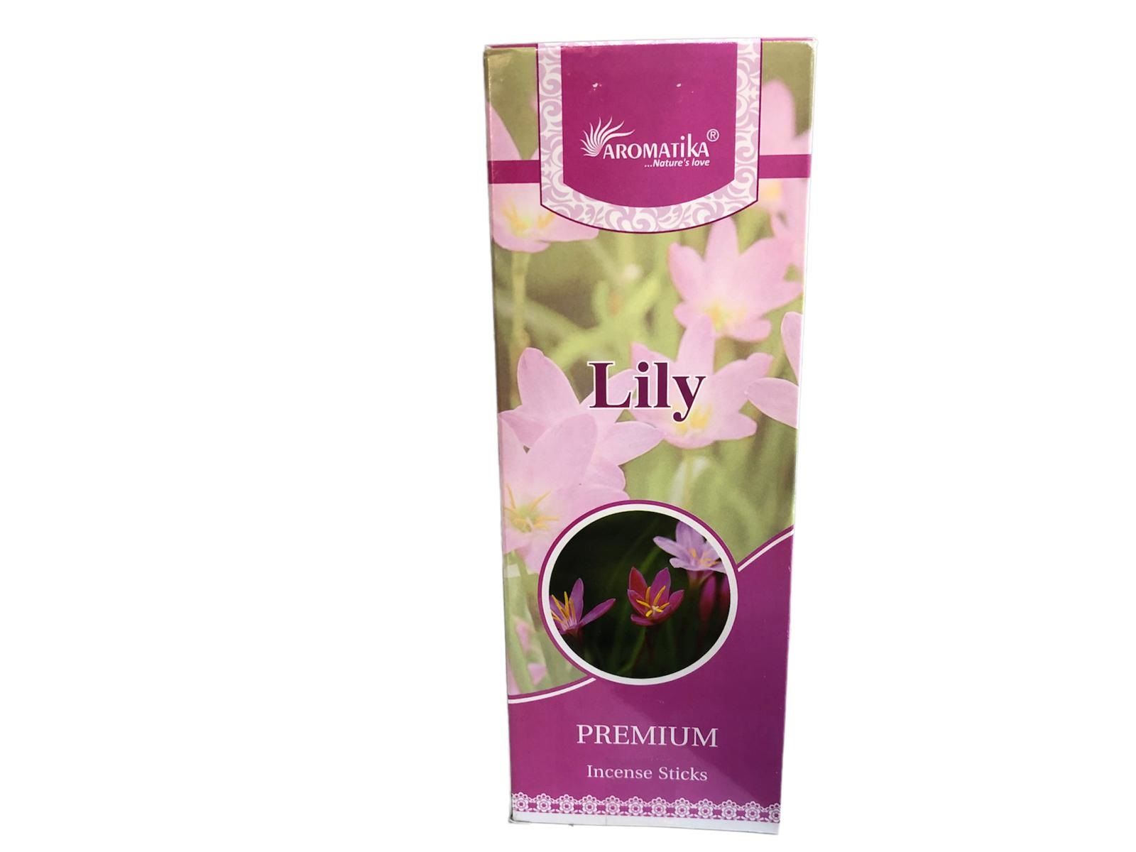 Aromatika Lily Zambak Çubuk Tütsü Incense Sticks (120 Adet)