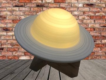 Usb Şarjlı 3D Dokunmatik Satürn Gece Lambası