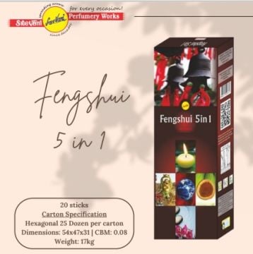 Sree Vani Feng Shui 5 in 1 Çubuk Tütsü Incense Sticks (120 Adet)