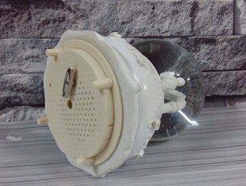 Işıklı Beyaz Gelin Damat Cam Küresi﻿ Müzik Kutusu