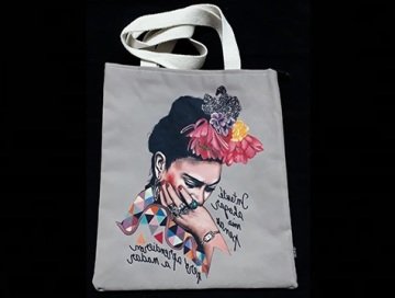 Dijital Baskılı Frida Kahlo  Desenli Bayan Çantası