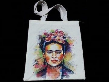 Dijital Baskılı Frida Kahlo  Desenli Bayan Çantası