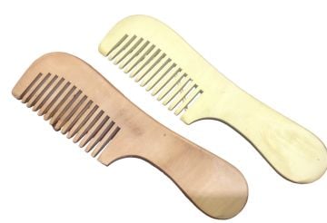 Ahşap Saplı Geniş Dişli Tarak (17 cm x 5 cm12 Adet)