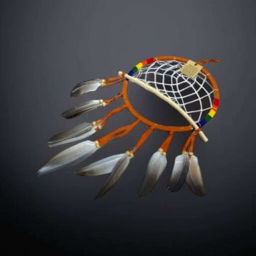 Dal Ve Boncuklu Rüya Kapanı Dream Catcher