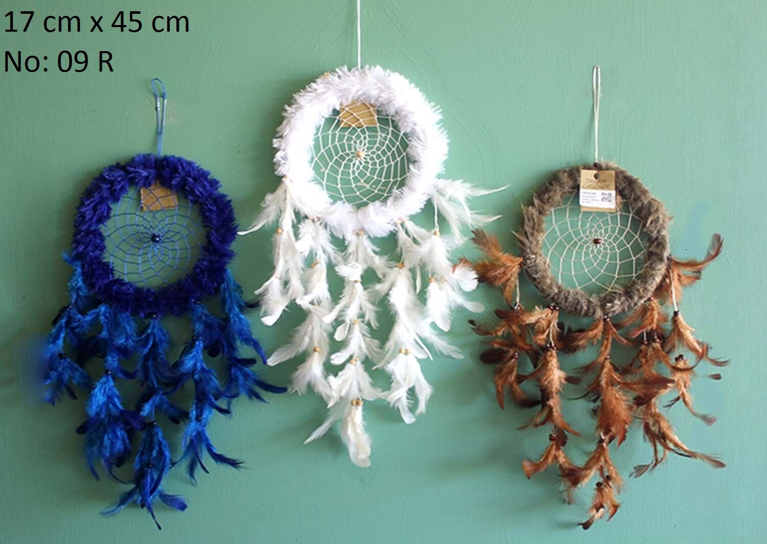 Örümcek Ağı Tasarımlı Renkli Rüya Düş Kapanı Dream Catcher