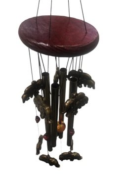 Asılabilir Fil Tasarım Rüzgar Çanı (70cm)