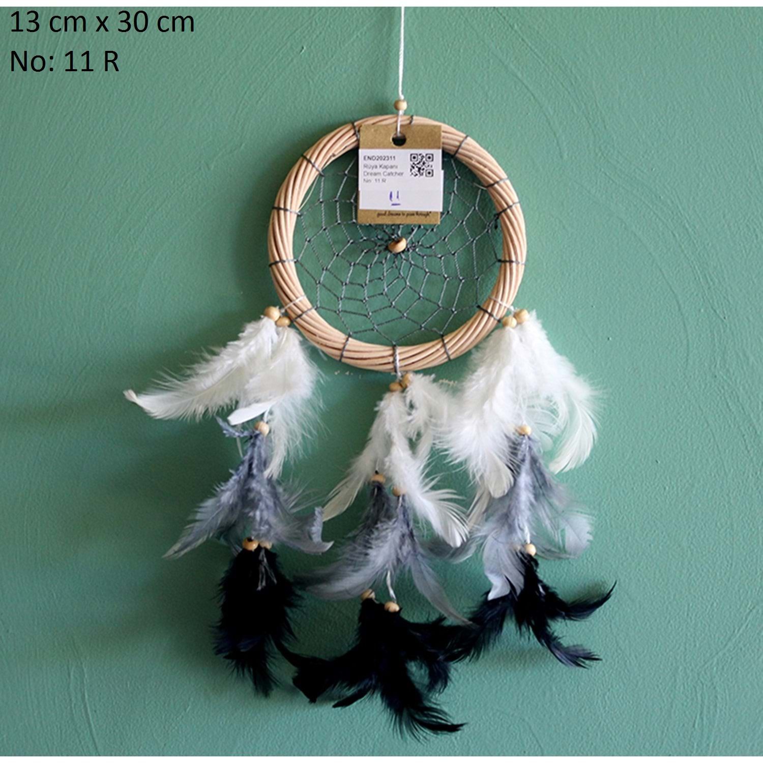Renkli Püsküllü Örümcek Dizayn Rüya Düş Kapanı Dream Catcher