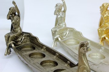 Dekoratif Polyester Tanrıça Gondol Mumluk