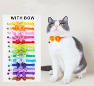 Zilli Kedi Papyonlu Boyun Tasması