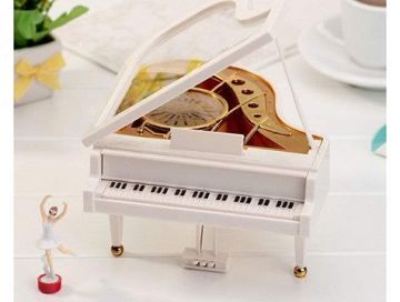 Balerinli Piyano Şeklinde Müzik Kutusu