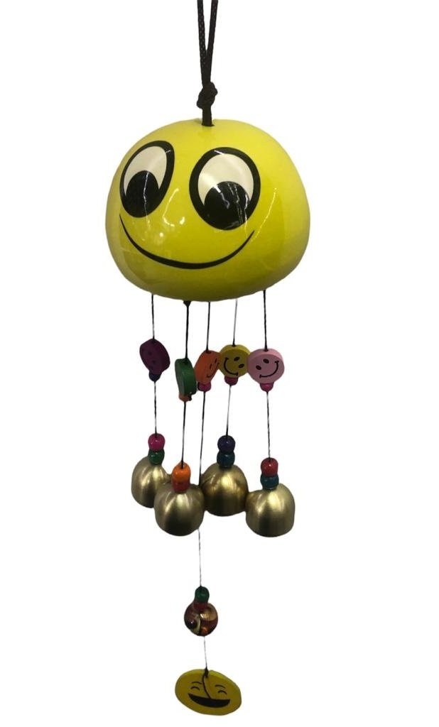 Asılabilir Emoji Tasarım Rüzgar Çanı (55cm)