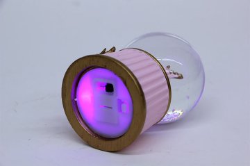 Işıklı Mini Geyik ve Yavrusu Temalı Dekoratif Cam Kar Küresi