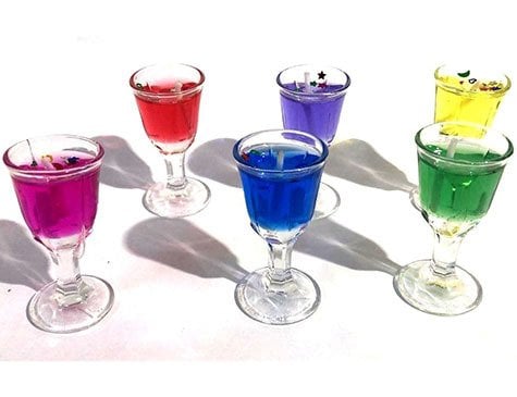 Mini Kadeh Şeklinde Jel Mum (6 Adet)