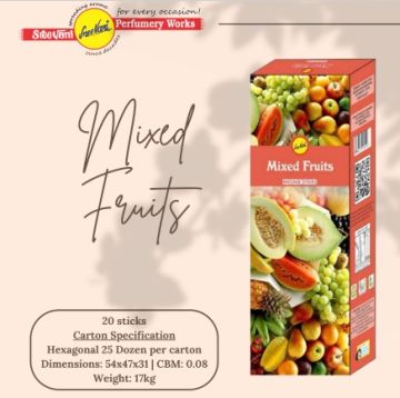 Sree Vani Mixed Furits Çubuk Tütsü Incense Sticks (120 Adet)