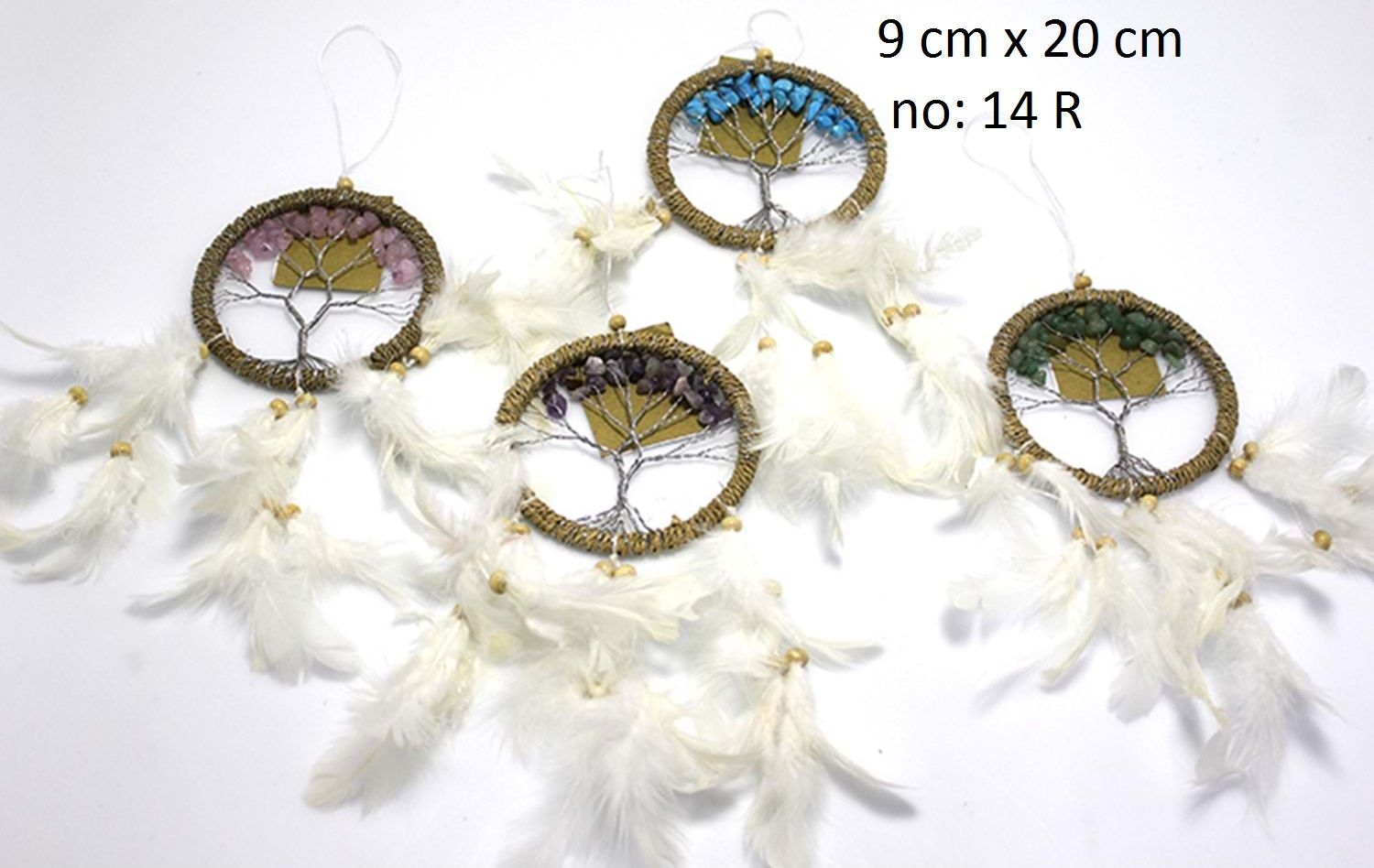 Boncuklu Renkli Ağaç Tasarımlı Rüya Düş Kapanı Dream Catcher