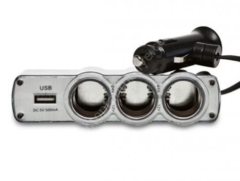 Araba Çakmak Soketi Çoğaltıcı 3+1 Usb