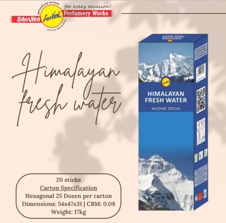 Sree Vani Himalayan Fresh Water Çubuk Tütsü Incense Sticks (120 Adet)