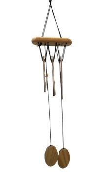Asılabilir Metal Çubuk Tasarım Rüzgar Çanı (45cm)