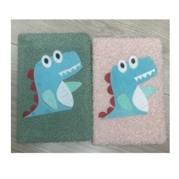 Sevimli Dinazor Şeklinde Peluş Defter
