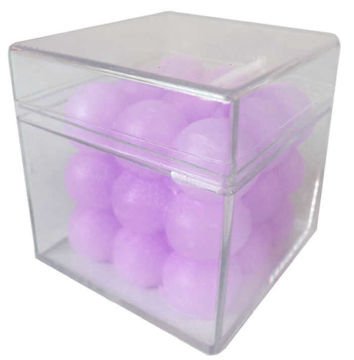 Dekoratif Mini Bubble Mor Mum 4.5cm (25 Adet)