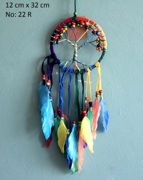 Renkli Boncuklu Ağaç Rüya Düş Kapanı Dream Catcher