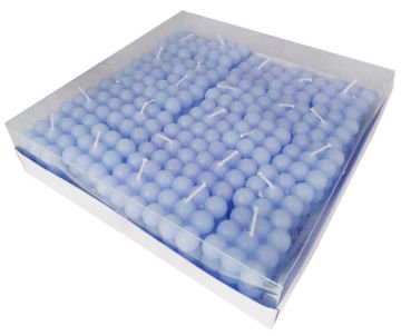 Dekoratif Mini Bubble Mavi Mum 4.5cm (25 Adet)