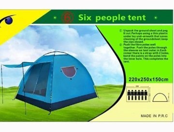Tenteli Kolay Kurulum Kamp Çadırı (4 6 8 10 Kişilik)