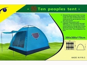 Tenteli Kolay Kurulum Kamp Çadırı (4 6 8 10 Kişilik)