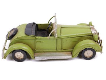 Dekoratif Metal Klasik Model Üstü Açık Nostaljik Araba