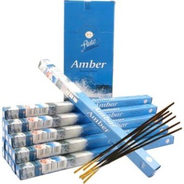 Flute Amber Kehribar Kokulu Çubuk Tütsü İncense Sticks  (120 Adet)