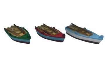 Dekoratif Mini Marin Polyester Kayık (12 Adet)