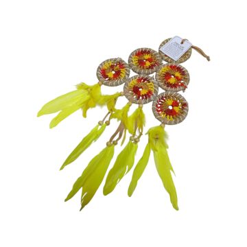 Hasır Örme Piramit Model Dreamcatcher Rüya Kapanı