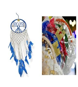Kelebek Tasarım Makrome Dreamcatcher Rüya Kapanı
