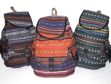 Kilim Desenli Otantik Sırt Çantası