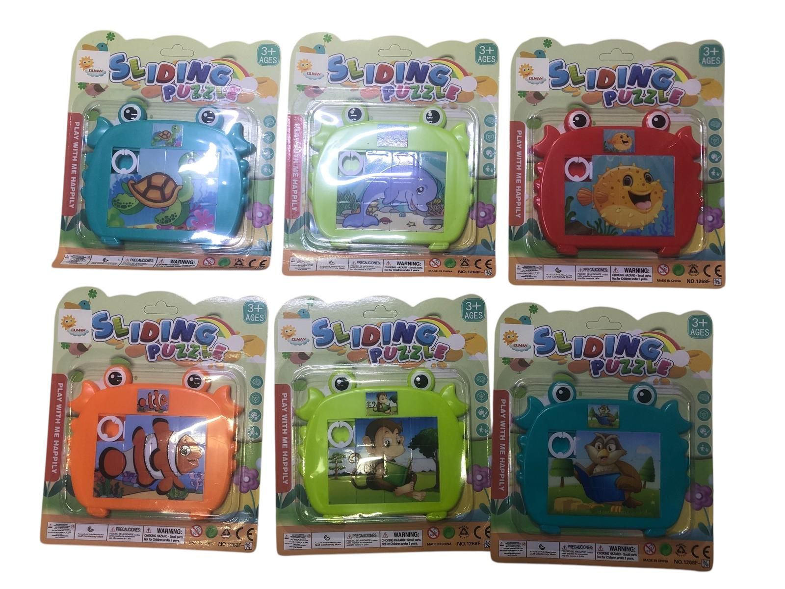 Çocuklar İçin Eğitici Öğretici Kaydırmalı Puzzle Bulmaca Yapboz