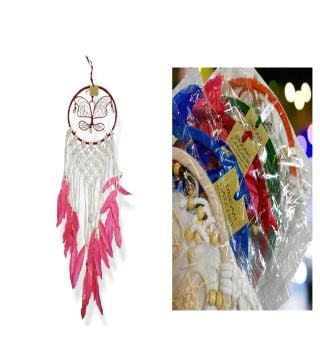 Renkli Kelebek Tasarım Dreamcatcher Rüya Kapanı