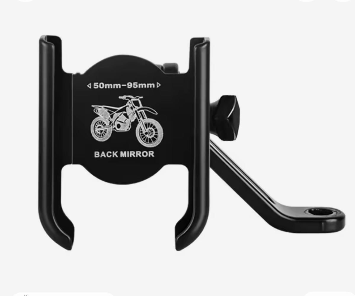 Metal Motosiklet Aynasına Takılan Telefon Tutucu
