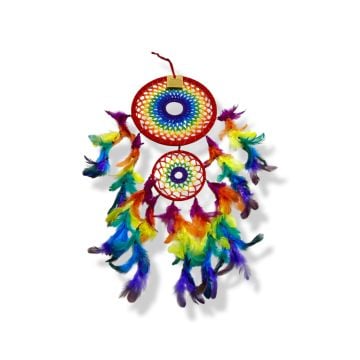 Örgülü 2'li Çakra Tasarım Dreamcatcher Rüya Kapanı