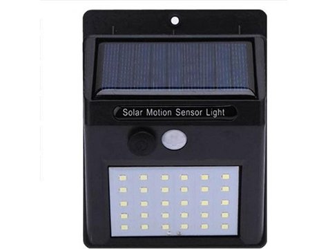 30 Ledli Solar Güneş Enerjili Sensörlü Bahçe Gece Lambası Gece