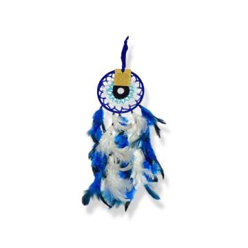 Örgülü Nazar Boncuğu Tasarım Dreamcatcher Rüya Kapanı