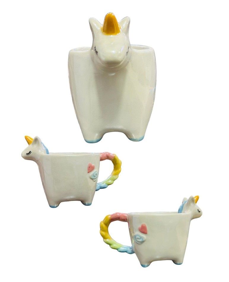 3d Unicorn Seramik Kupa Bardak