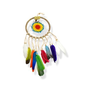 Hasır Renkli Püsküllü Tasarım Dreamcatcher Rüya Kapanı