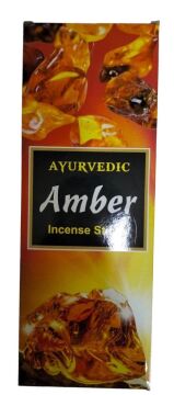 Ayurvedic Amber Kokulu Çubuk Tütsü İncense Sticks (120 Adet)